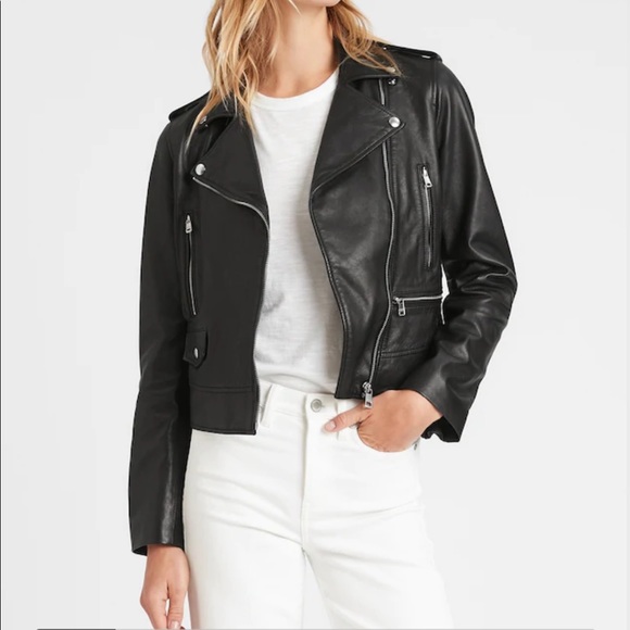 Banana Republic Jackets & Blazers - banana republic classic leather moto jacket